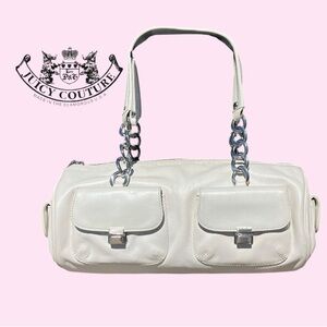 Vintage Juicy Couture Large Barrel Bag
Rare-HTF-Leather